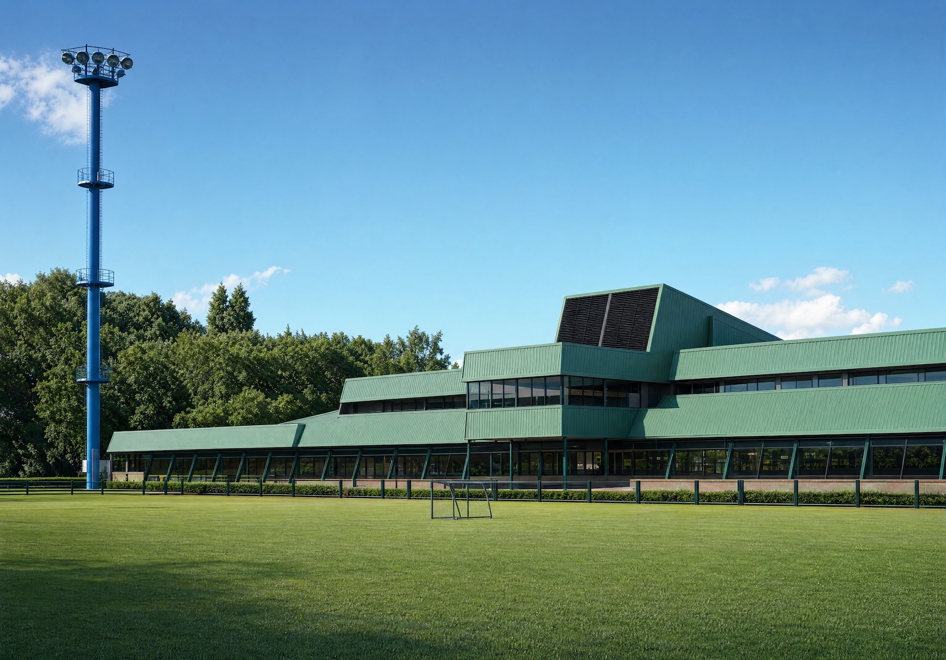 Render 3D del Pabellón Verde de Acciona