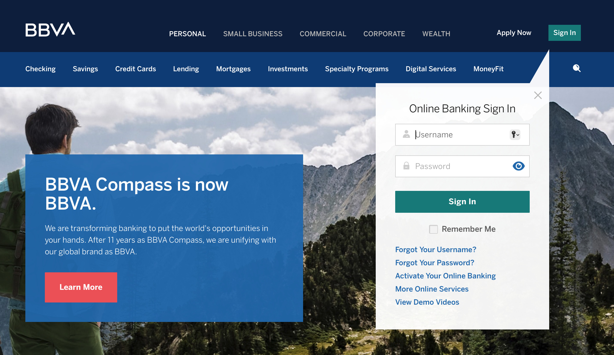 Proyecto de banca online BBVA USA
