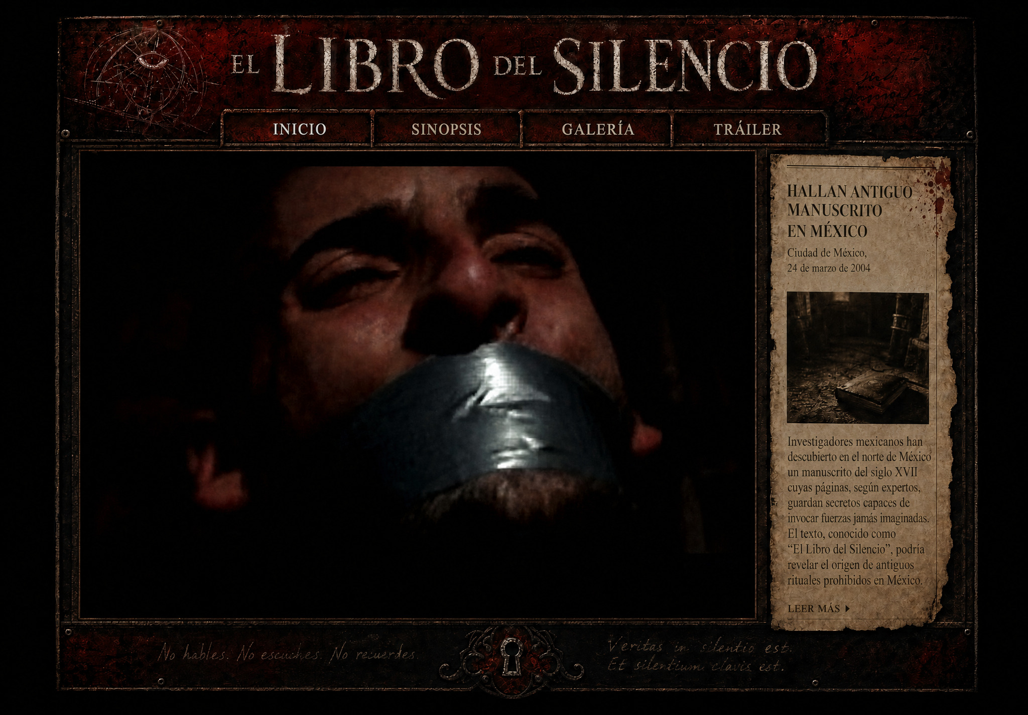 Web de la película El libro del silencio