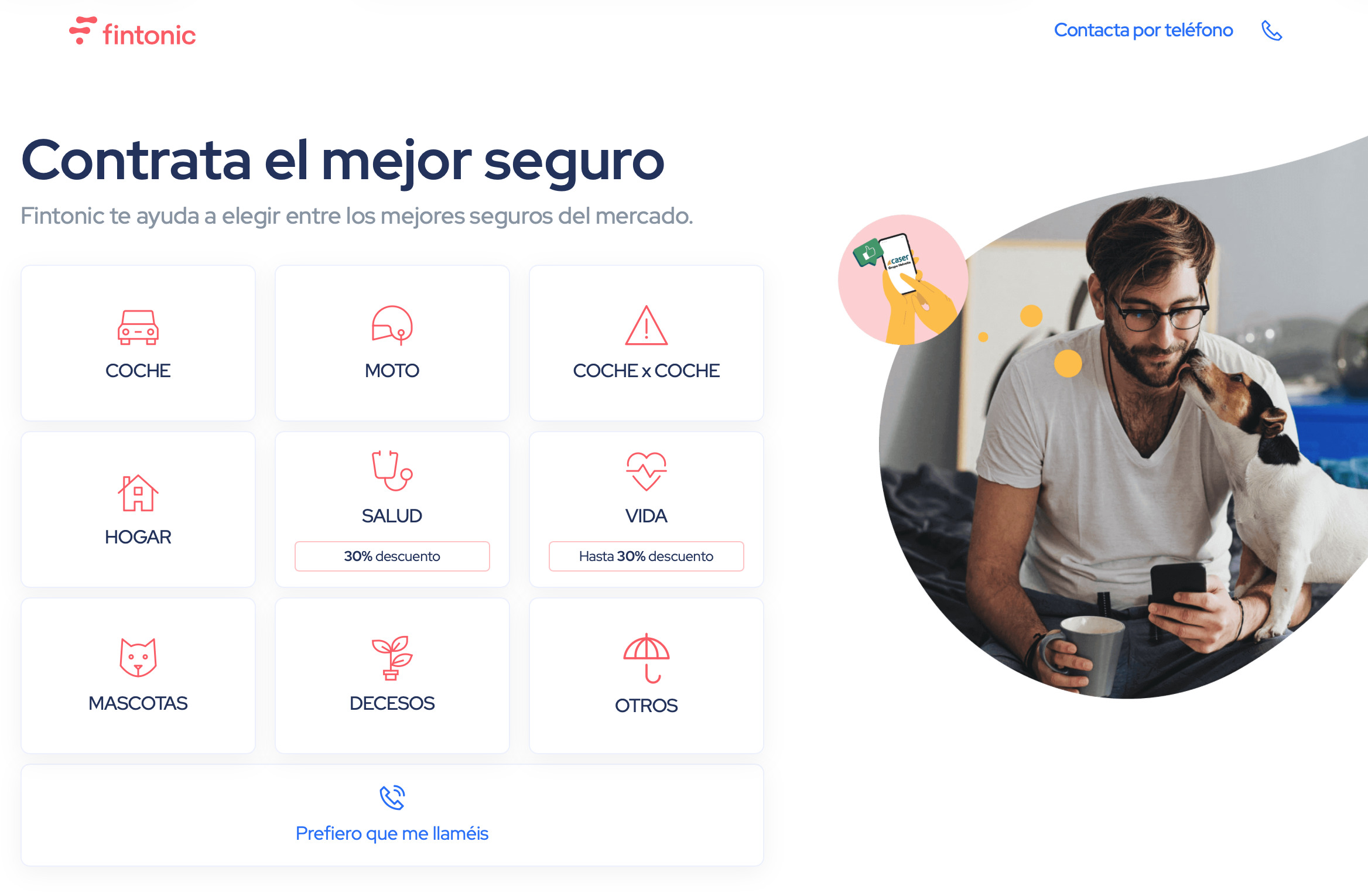 App de contratación y gestión de seguros Fintonic